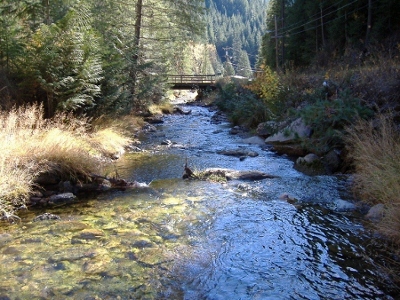 Ninemile Creek above mouth near Wallace, ID - USGS file photo