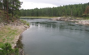 Spokane River near Post Falls, ID - USGS file photo