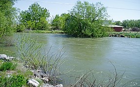 Boise River South Channel near Eagle, ID - USGS photo May 2006